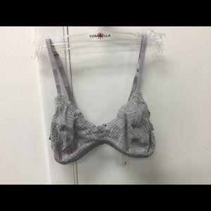 Cosabella Dolce smoky grey lace bralette Sl